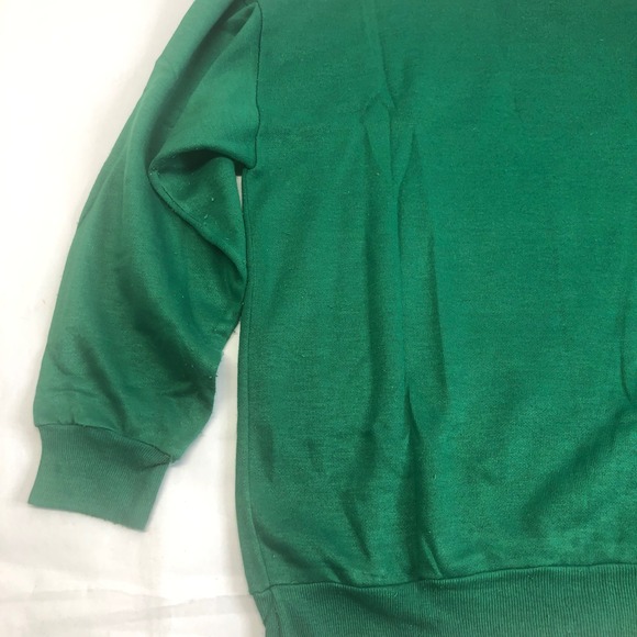 Vintage Nutcracker Christmas Sweatshirt Medium Green Holiday Caroling Bears READ - Picture 15 of 15